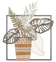 Panel de pared de hierrovaso cm 54x6,4x62,9