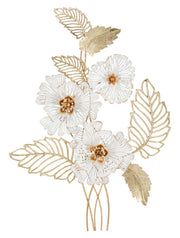 Panel de pared de hierro blanco cm 54x6,4x73,7