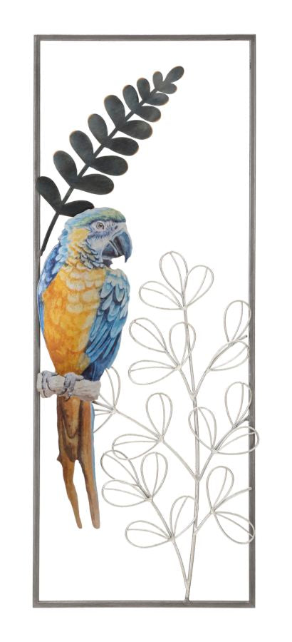 Panel de pared de hierro loro cm 28,6x2,5x74,3