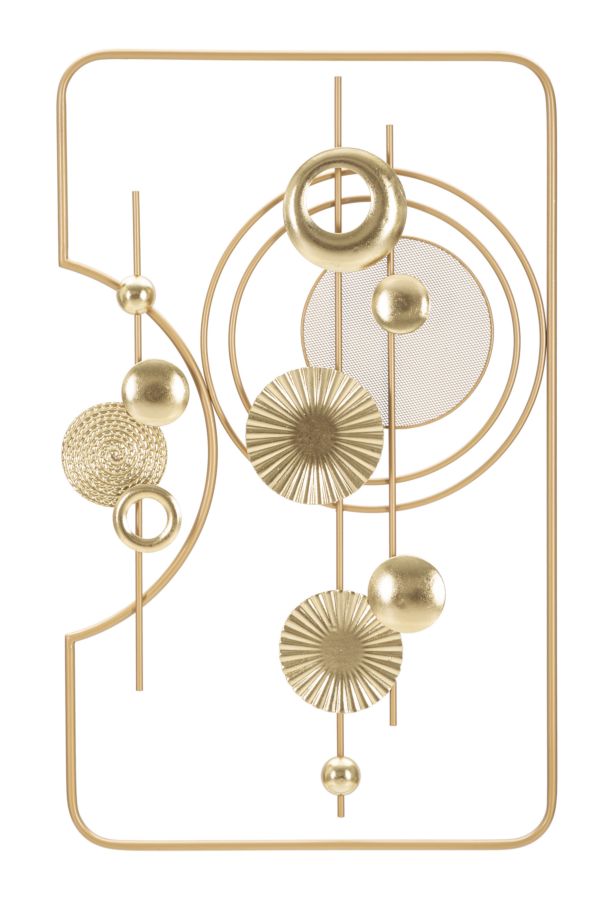 Panel de pared de hierro dorado cm 49,5x3,8x80