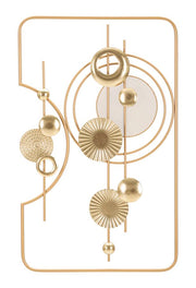 Panel de pared de hierro dorado cm 49,5x3,8x80