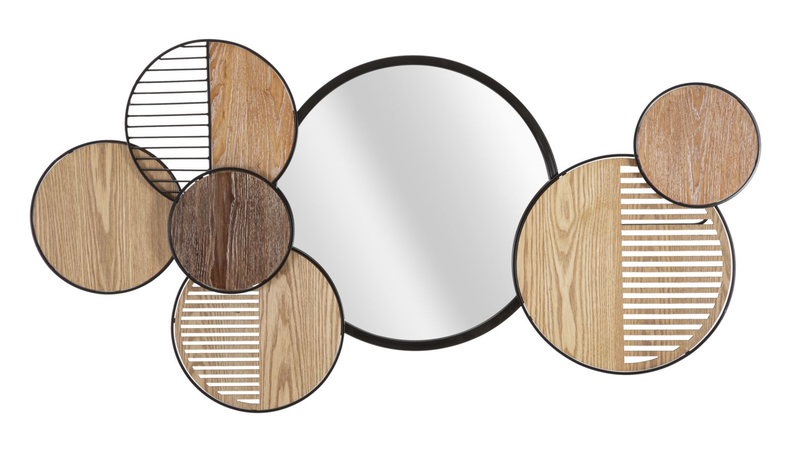 Espejo de pared madera cm 123,2x4,4x63,5