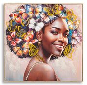 Cuadro con marcotara -a- cm 82x4,5x82