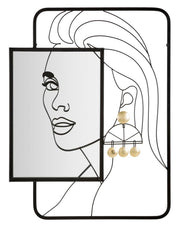 Espejo de pared eleonor cm 64,8x3,8x85
