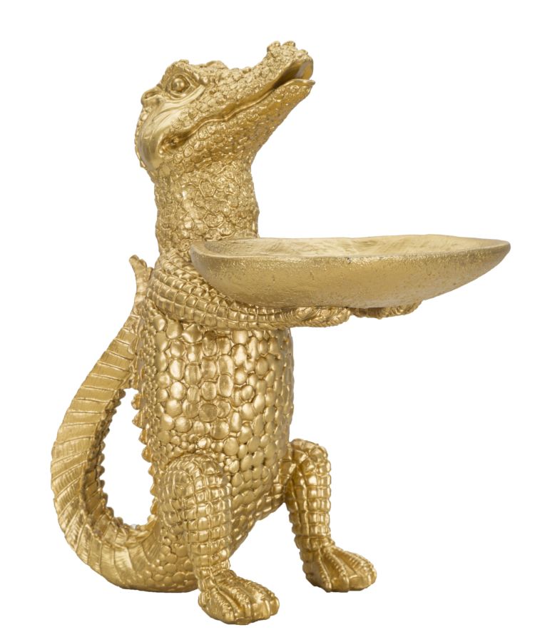 Cocodrilo dorado cm 23x15,25x26,60