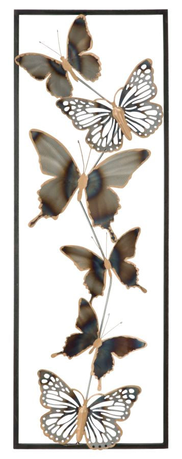 Decoración de pared mariposas cm 31x2,5x90
