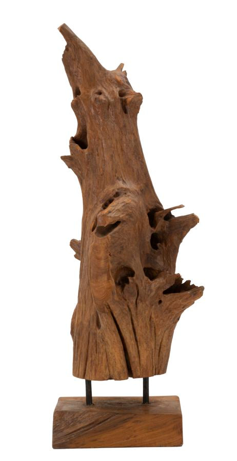 Escultura akar teca cm 23x27x64 Vetonek