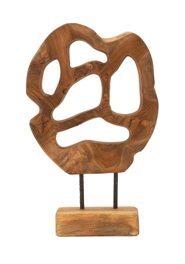 Escultura lubang teca cm 25x10x38 Vetonek