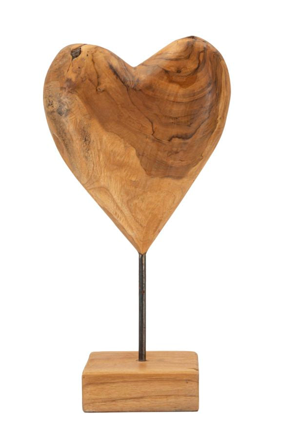 Escultura dobu teca cm 20x12x37