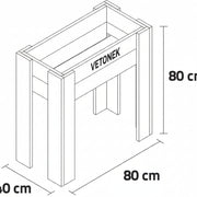 Mesa de Cultivo 80x40cm. 50L - Vetonek