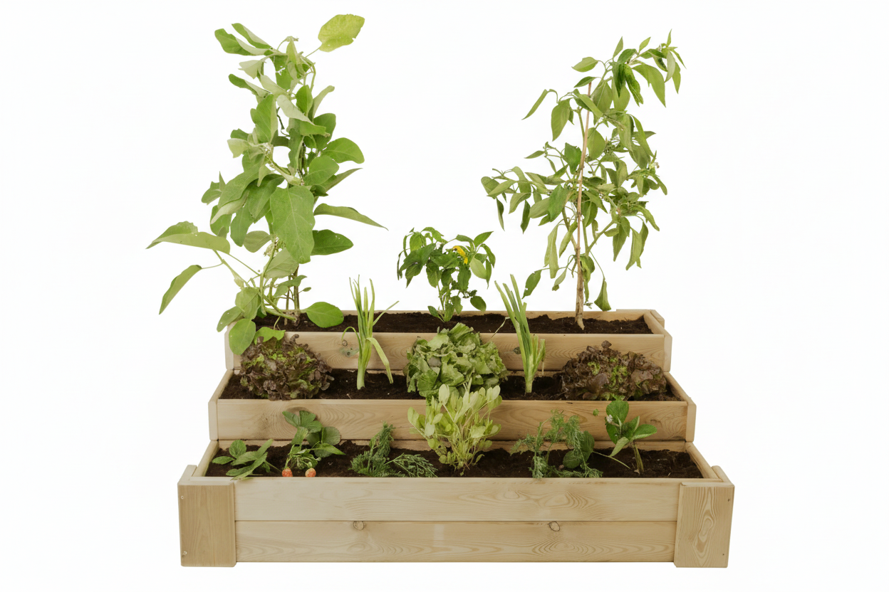 Cajón de Cultivo Escalera 120x80cm. 210L - Vetonek