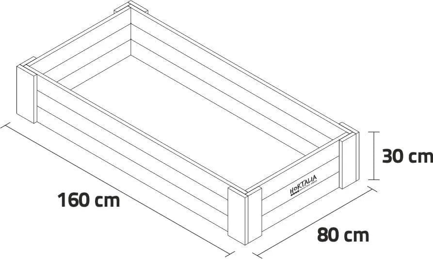 Cajón de Cultivo 160x80cm. 310L - Vetonek