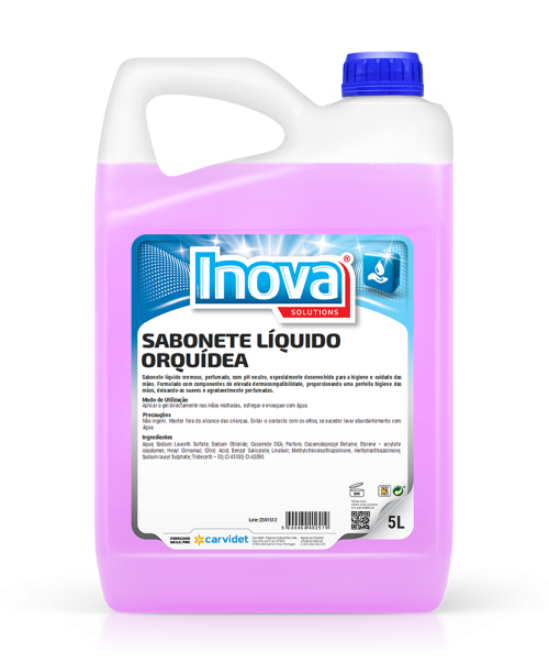 Jabón de manos líquido orquídea Carvidet, cremoso y perfumado para dosificador profesional - Vetonek