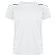 Camiseta técnica en tejido punto liso, de manga corta ranglán, con costuras en contraste en bocamangas, bajo, cuello y laterales Vetonek Vetonek