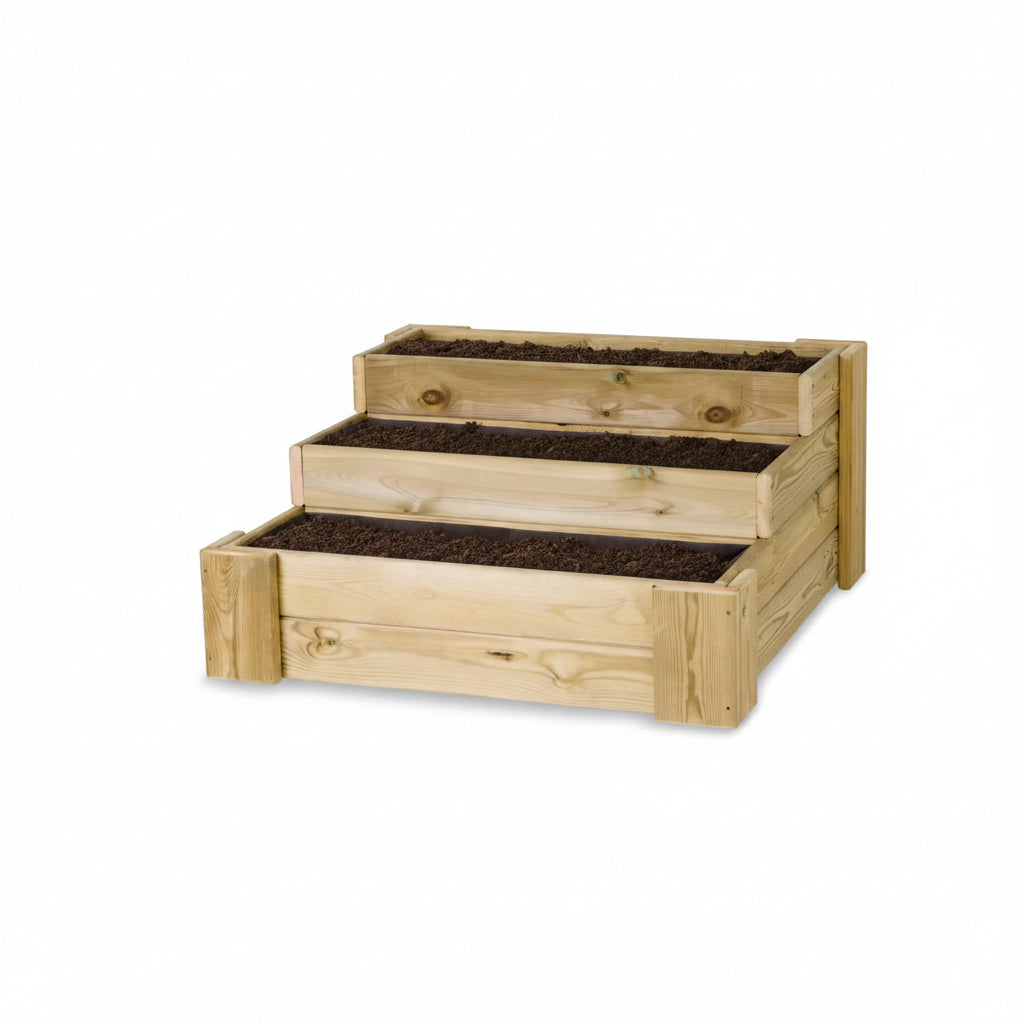 Cajón de Cultivo Escalera 80x80cm. 140L - Vetonek