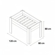 Mesa de Cultivo 120x80cm. 160L - Vetonek