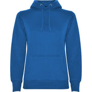 Sudadera entallada de corte femenino con capucha bicolor de doble tejido, con cordón contrastado ajustable, cubrecosturas en el cuello y bolsillo canguro Vetonek Vetonek