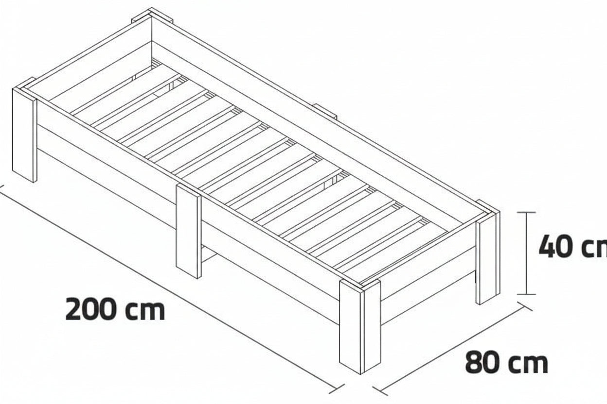 Mesa de Cultivo 200x80cm. 270L - Vetonek