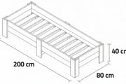 Mesa de Cultivo 200x80cm. 270L - Vetonek