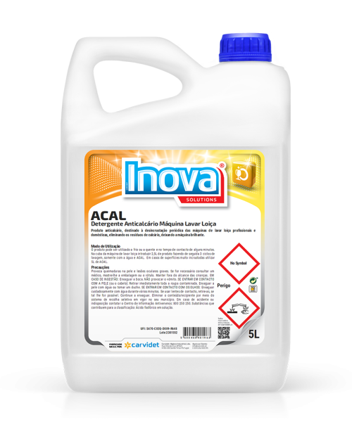 Desincrustante anticalcáreo ACAL Carvidet, limpieza de la cal de lavavajillas profesionales - Vetonek