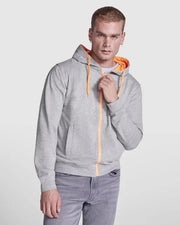 Sudadera de felpa no perchada con detalles en color flúor Vetonek