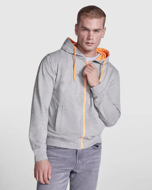 Sudadera de felpa no perchada con detalles en color flúor Vetonek