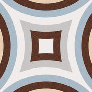 Suelo hidráulico Ferrara Decorado Celeste 3 - Vetonek