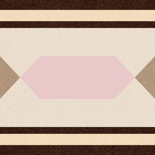 Suelo hidráulico Ferrara Decorado Rosetón Beige - Vetonek