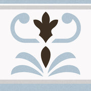 Suelo hidráulico Ferrara Decorado Mosaico Celeste - Vetonek