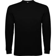 Camiseta de manga larga, tejido tubular, con cuello redondo de 4 capas y puños canalé 1x1 Vetonek Vetonek
