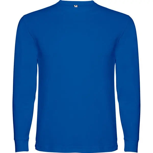 Camiseta de manga larga, tejido tubular, con cuello redondo de 4 capas y puños canalé 1x1 Vetonek Vetonek