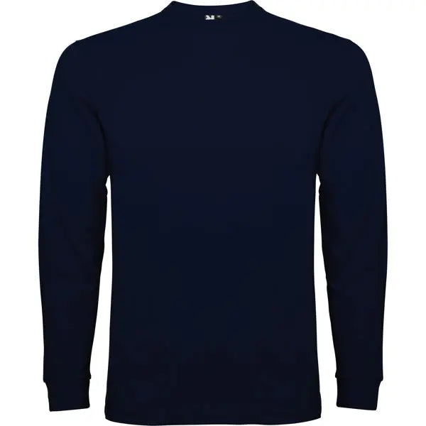 Camiseta de manga larga, tejido tubular, con cuello redondo de 4 capas y puños canalé 1x1 Vetonek Vetonek