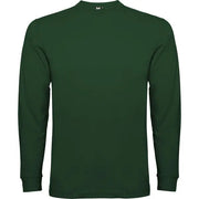 Camiseta de manga larga, tejido tubular, con cuello redondo de 4 capas y puños canalé 1x1 Vetonek Vetonek