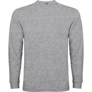Camiseta de manga larga, tejido tubular, con cuello redondo de 4 capas y puños canalé 1x1 Vetonek Vetonek