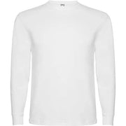 Camiseta de manga larga, costuras laterales, con cuello redondo de 4 capas y puños canalé 1x1 Vetonek Vetonek