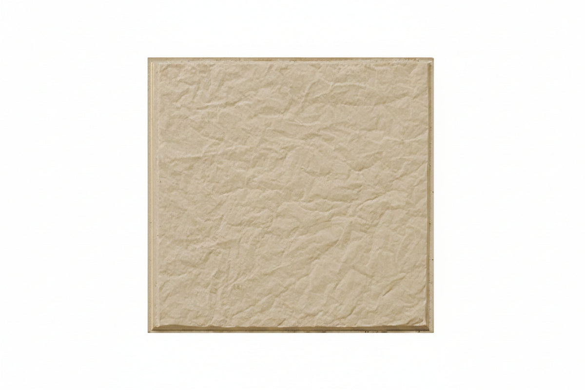 Baldosa de hormigón Petri pergamino beige, pavimento veteado antideslizante para exterior - Vetonek