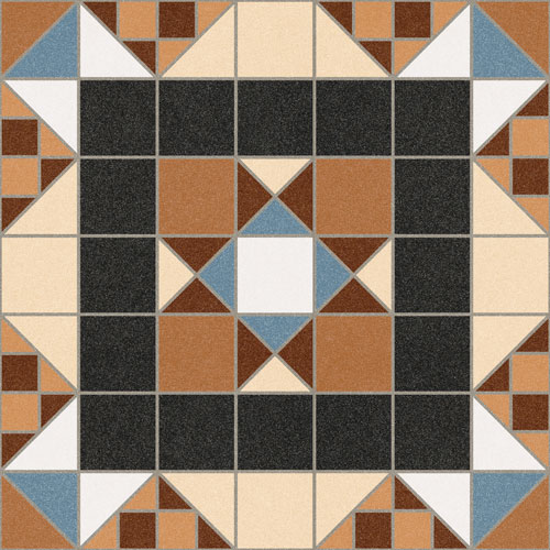 Baldosa rústica Arezzo Poppi Marrón 31,6x31,6 - Vetonek