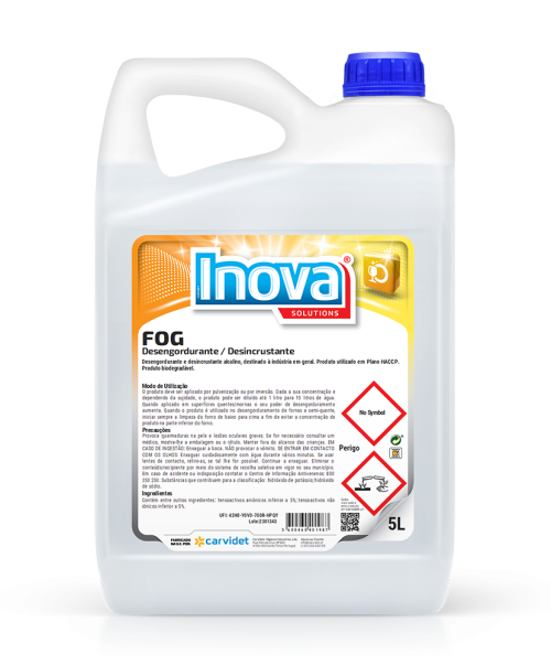 Desengrasante FOG Carvidet, desincrustante alcalino biodegradable para grasa quemada en cocinas industriales - Vetonek