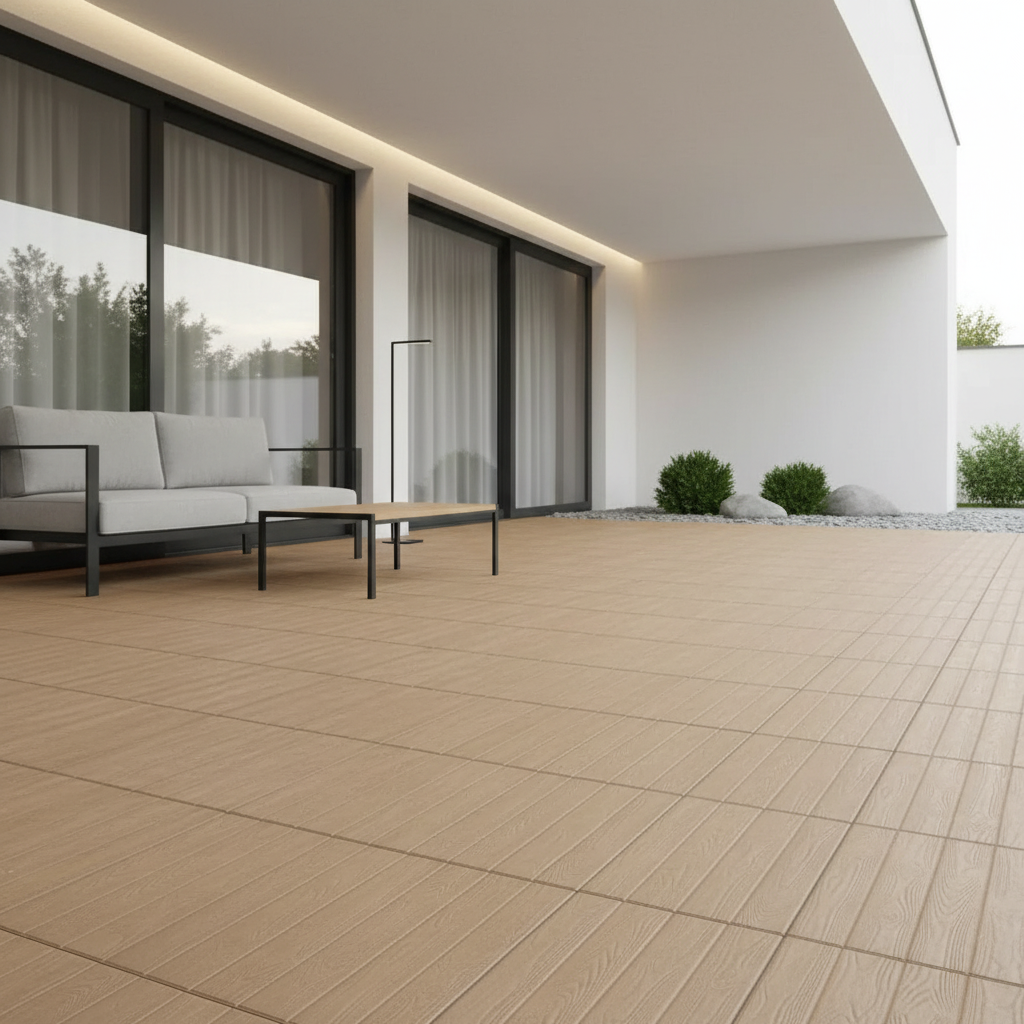 Dalle béton imitation Parquet 50x50 cm - Vetonek
