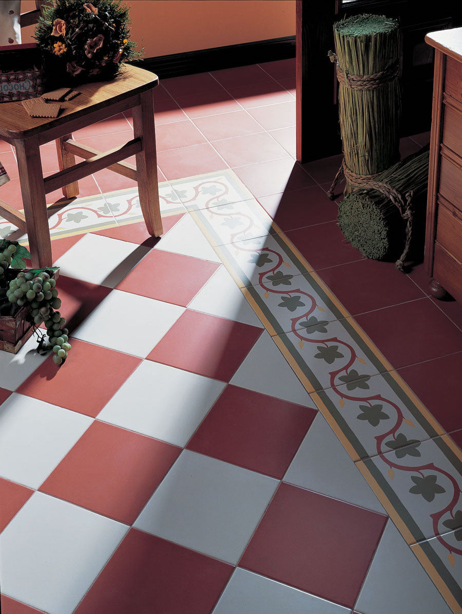 Ambiente terraza con suelo hidráulico Ferrara - Vetonek