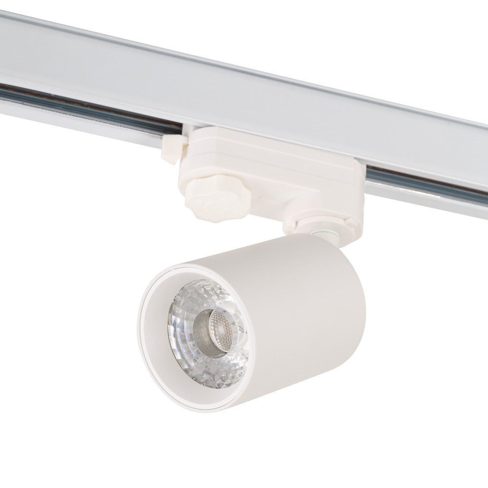 Foco de Carril Trifásico 10W COB Regulable Flicker Free Blanco 4000ºK — Vetonek