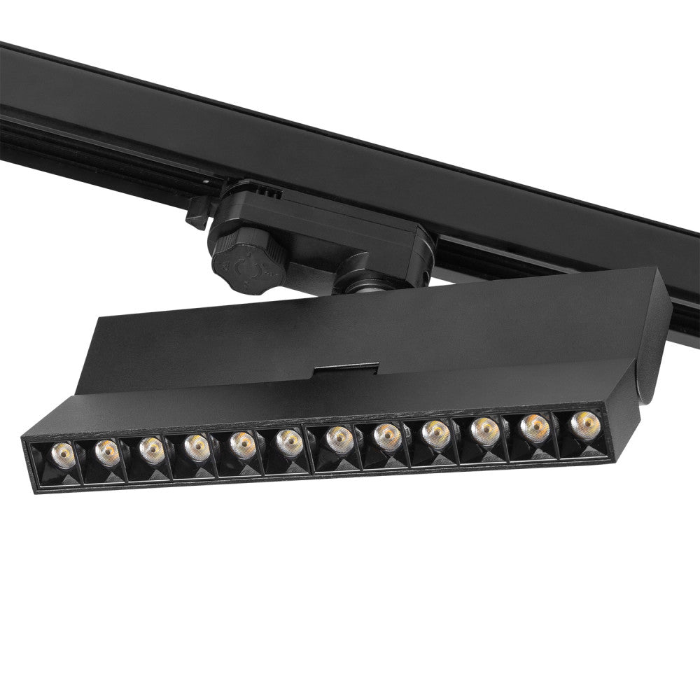 Luminaria Lineal de Carril LED Trifásico Epistar 5054 12W 1200Lm CCT (Tonalidad Luz Regulable) TRIAC — Vetonek