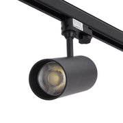 Foco de Carril Trifásico 30W COB Regulable Flicker Free Negro CCT (Tonalidad Luz Regulable) 3000-6000ºK — Vetonek