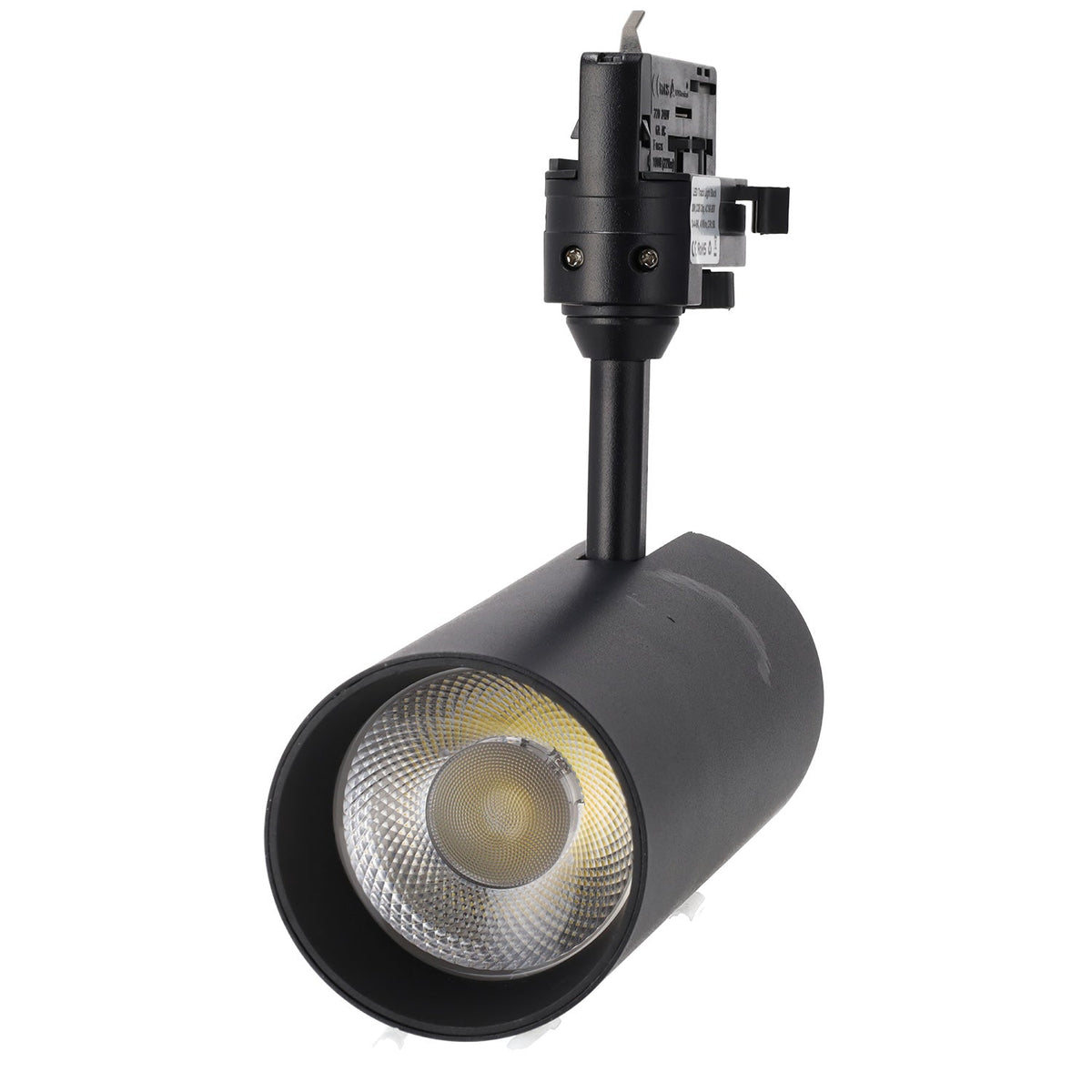 Foco de Carril Trifásico 30W COB Regulable Flicker Free Negro CCT (Tonalidad Luz Regulable) 3000-6000ºK — Vetonek (5)