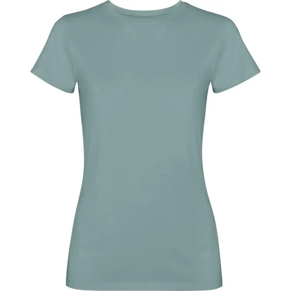 Camiseta de mujer de manga corta100% algodón con acabado lavado ácido Vetonek Vetonek