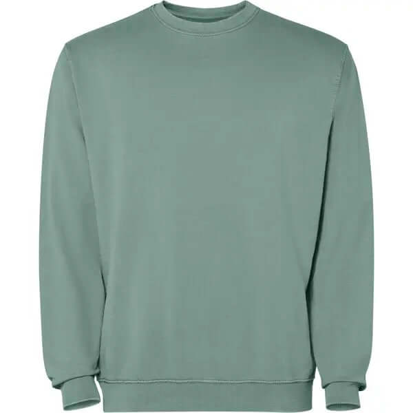 Sudadera unisex con cuello redondo 100% algodón Terry lavado al ácido Vetonek Vetonek