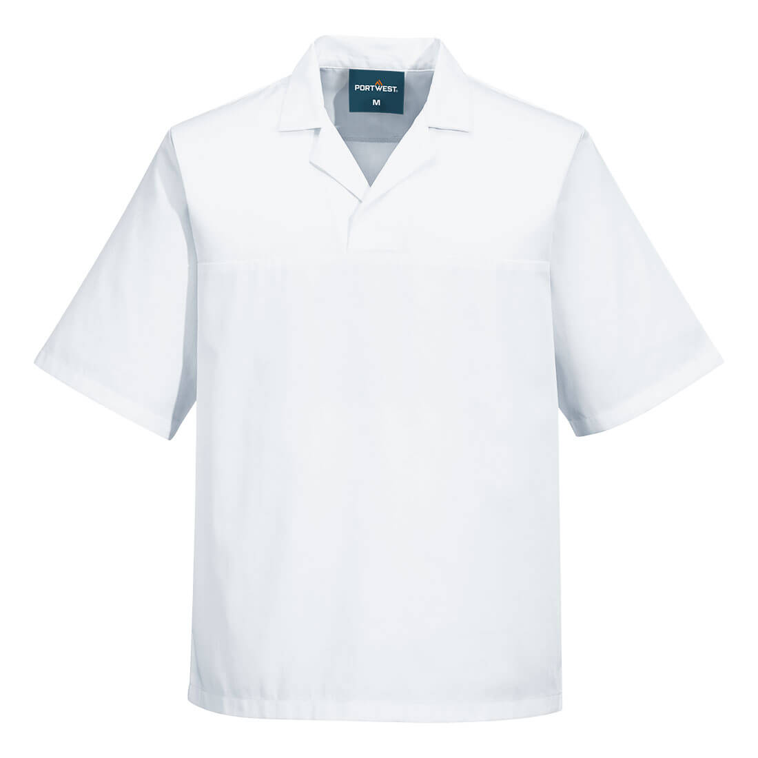 Camisa de Panadero de Manga Corta Sin Bolsillos para Uso Alimentario Vetonek