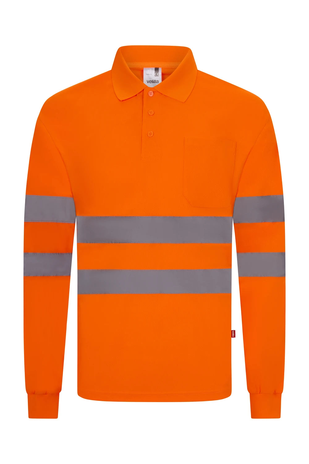 Polo de alta visibilidad de manga larga Velilla 305511 - Vetonek