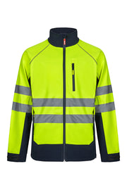 Cazadora soft shell bicolor de alta visibilidad Velilla 306001 - Vetonek