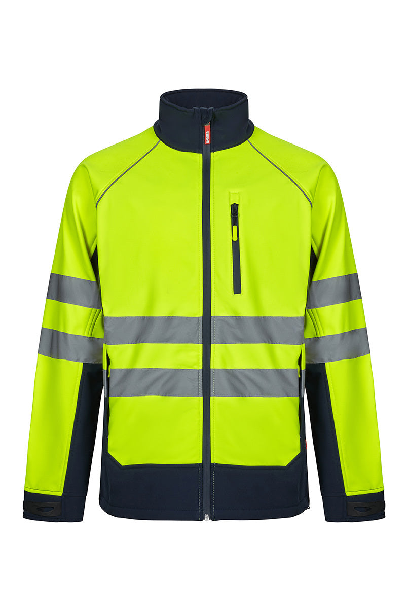 Cazadora soft shell bicolor de alta visibilidad Velilla 306001 - Vetonek